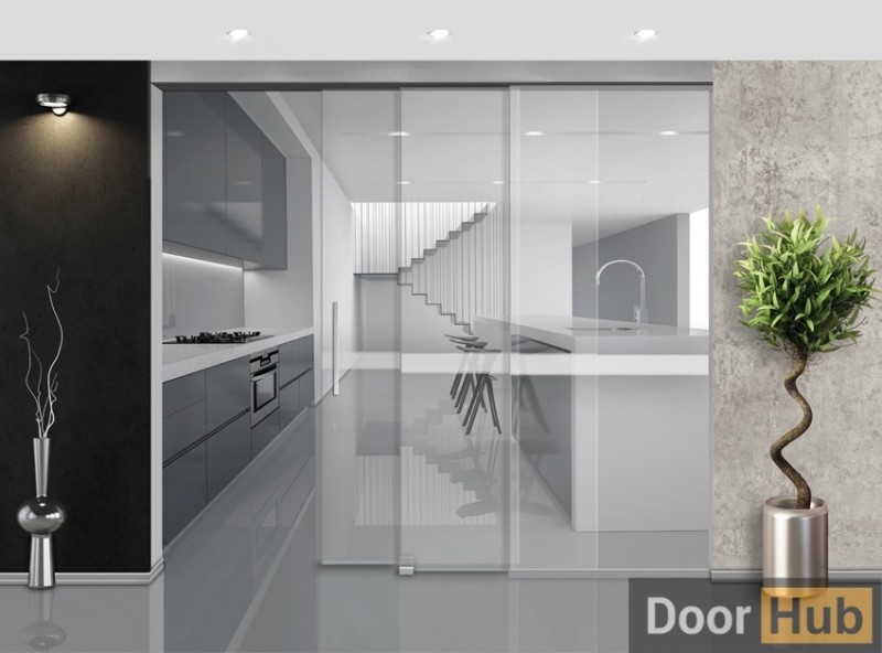 نظام باب انزلاقي جيبي مخفي من الزجاج التلسكوبي من Easy Kit للمطورين | DoorHub الإمارات العربية المتحدة